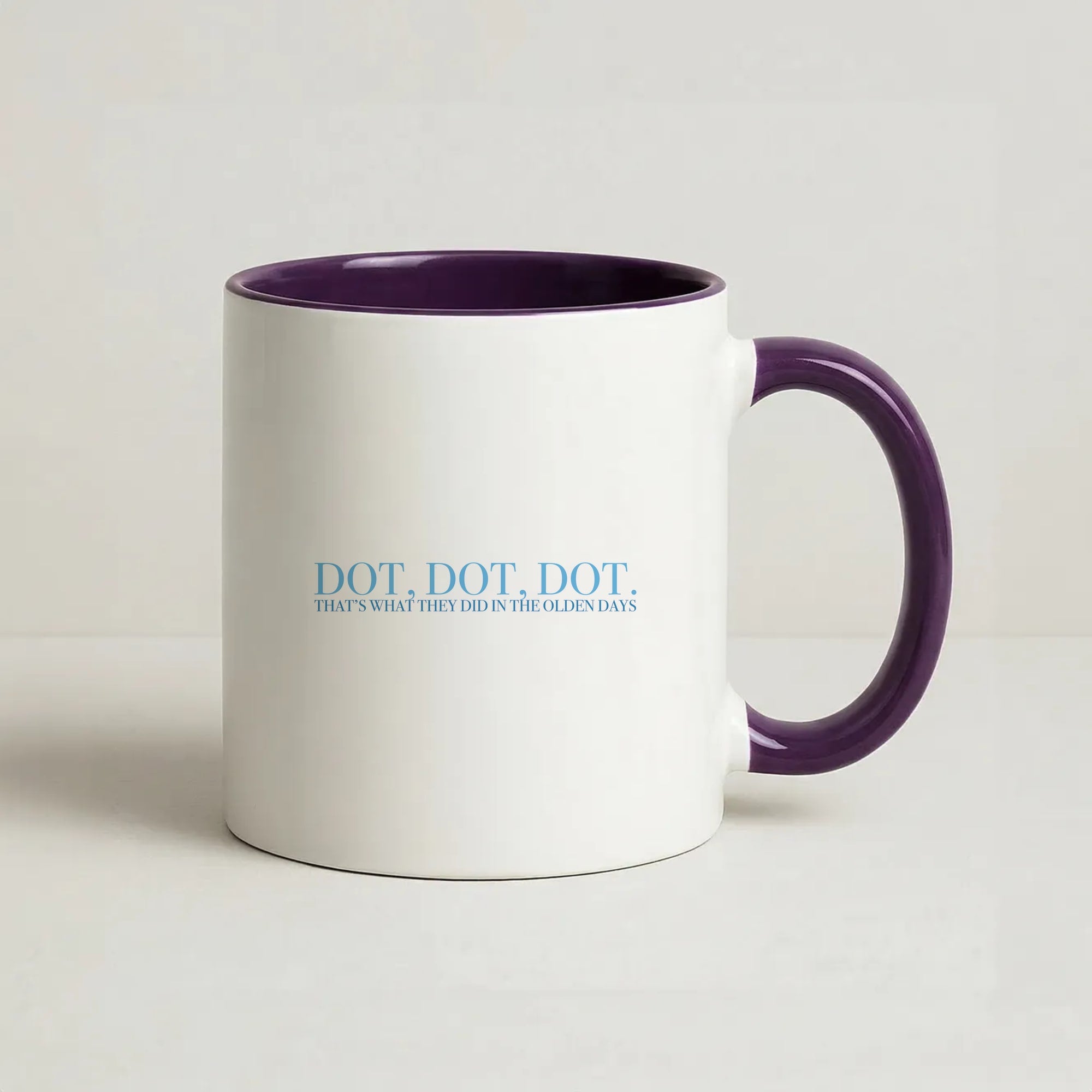 Dot, Dot, Dot Coffee Purple Mug