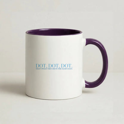 Dot, Dot, Dot Coffee Purple Mug