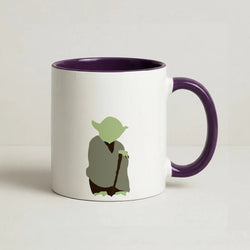 Yoda Faceless Coffee Purple Mug