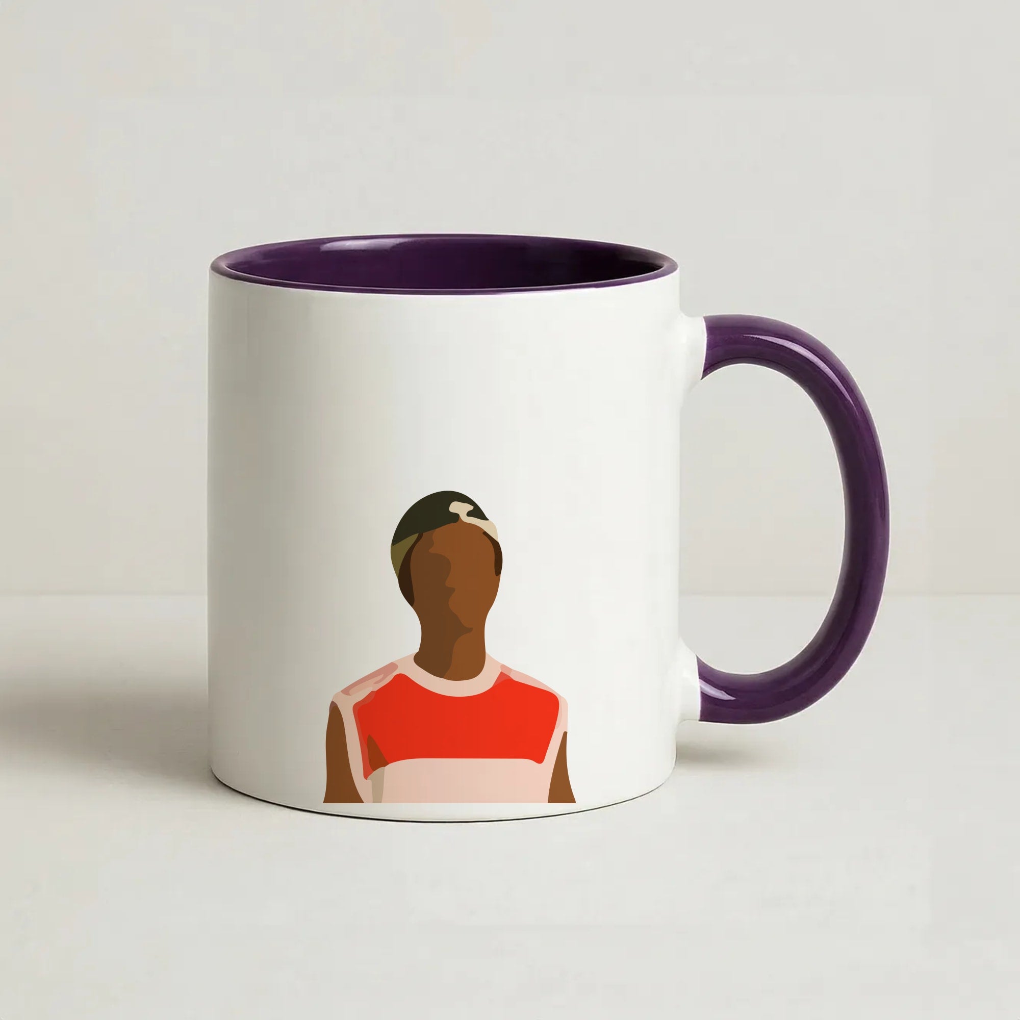 Faceless Lucas - Stranger Things Coffee Purple Mug