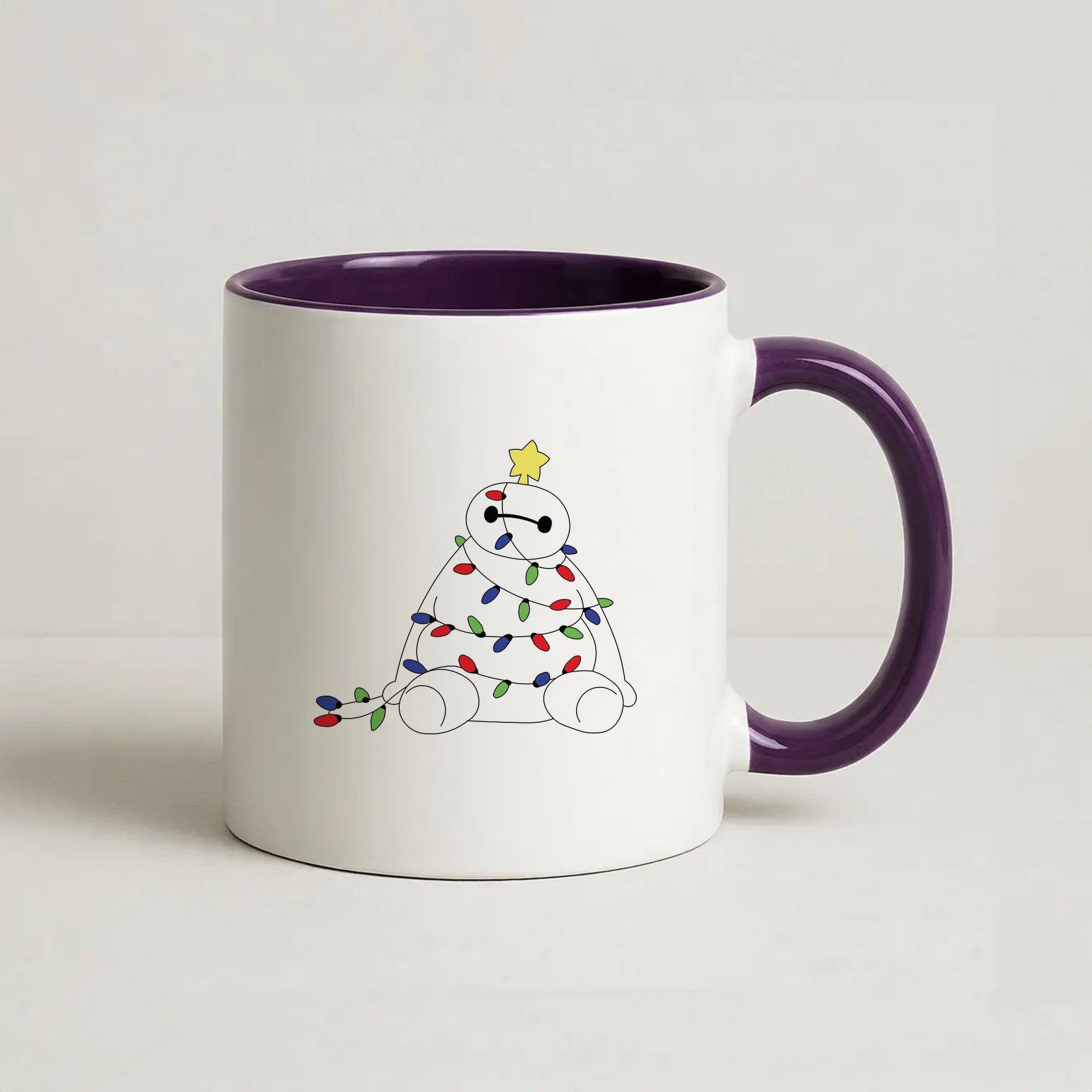 Baymax Christmas Coffee Purple Mug