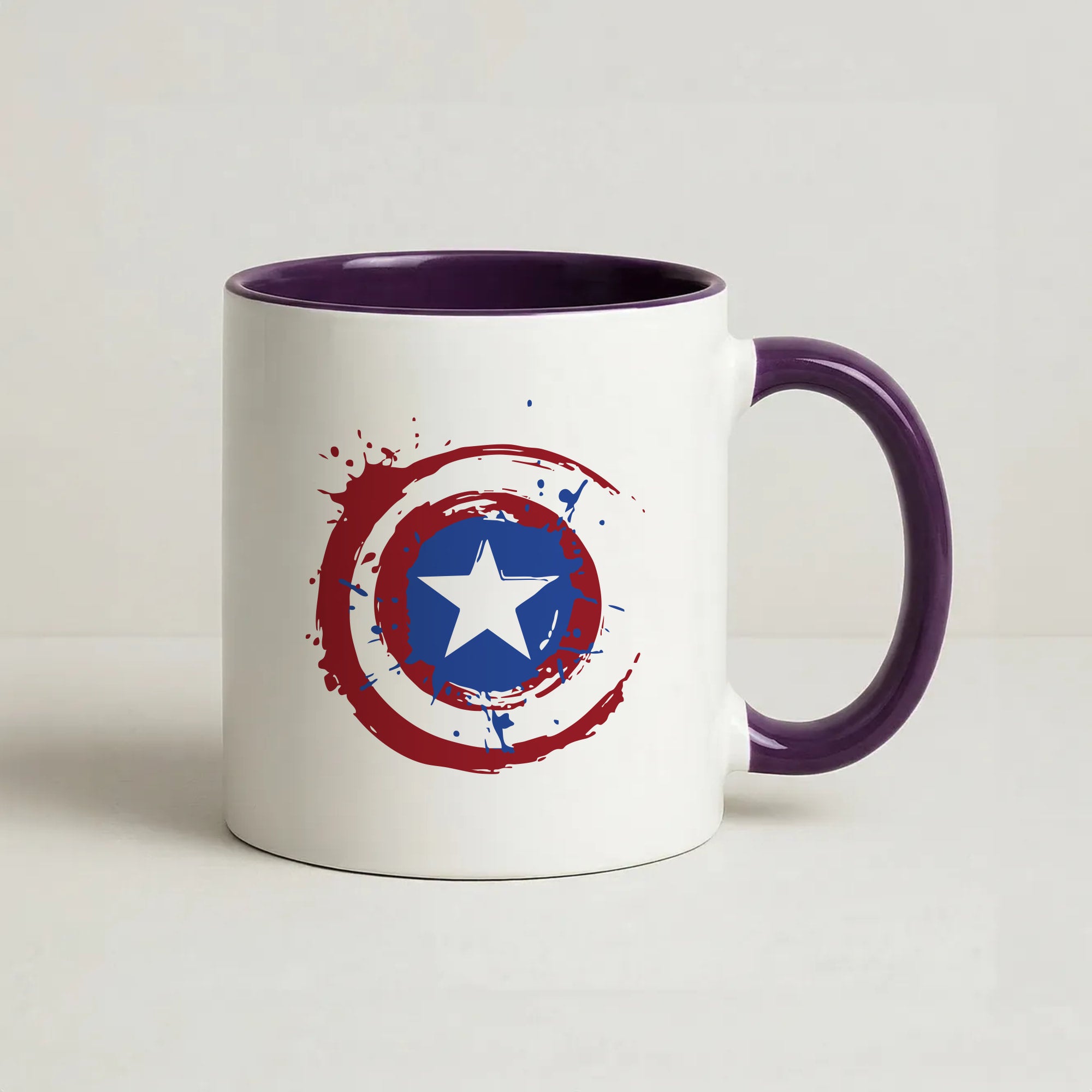 The Shield Coffee Purple Mug