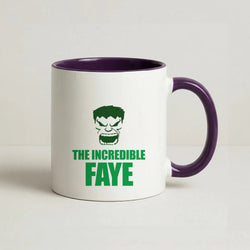 Hulk - Personalised Superhero Comic Coffee Purple Mug