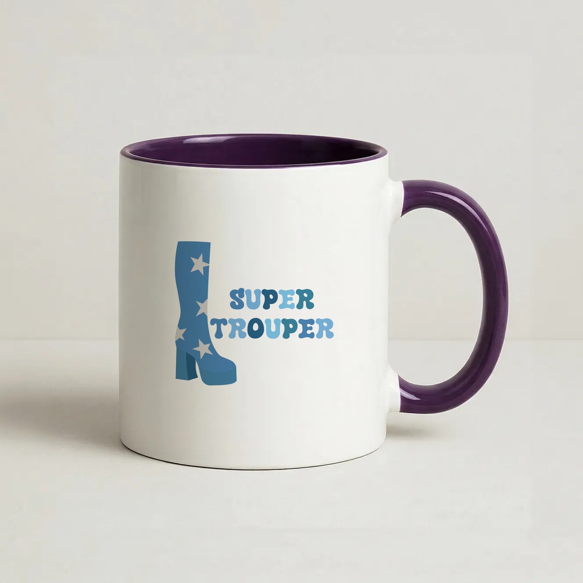 Super Trouper Coffee Purple Mug