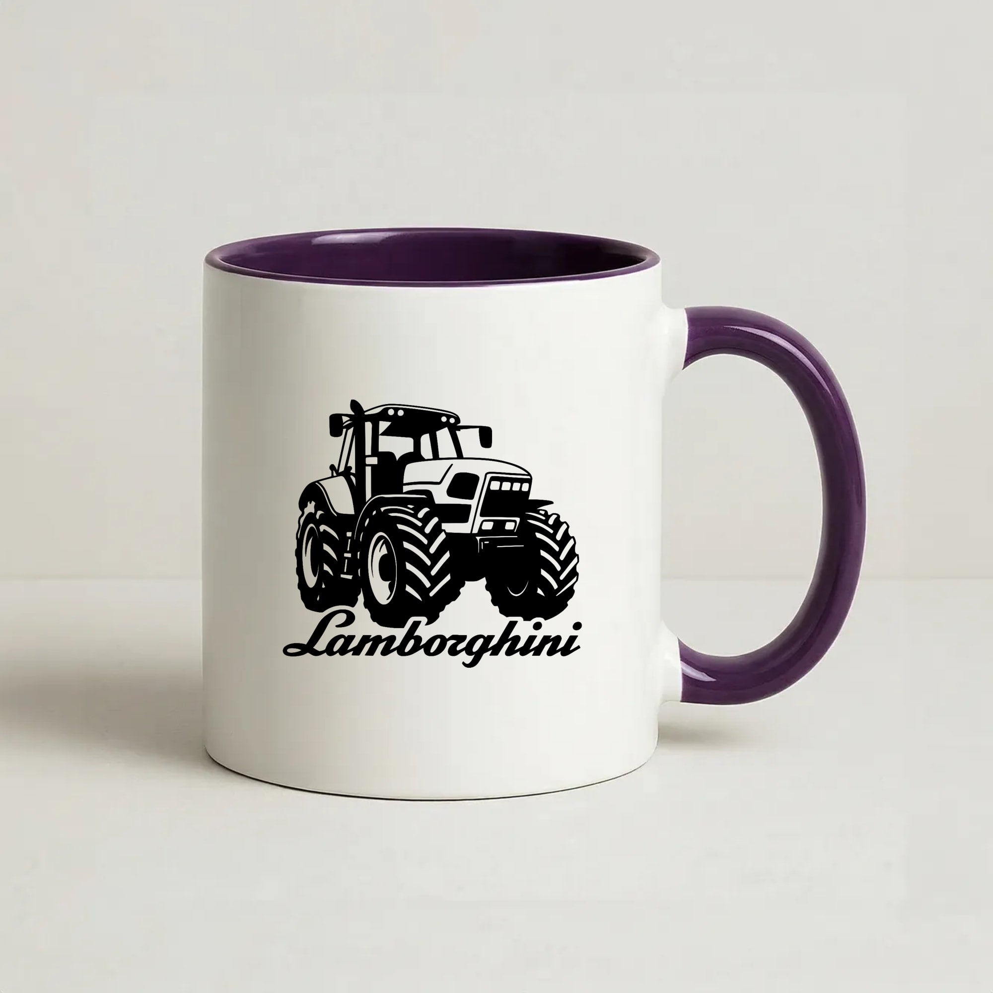Lambo Tractor Coffee Purple Mug