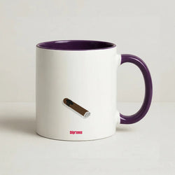 Cigar Coffee Purple Mug