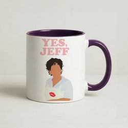 Yes Jeff Coffee Purple Mug