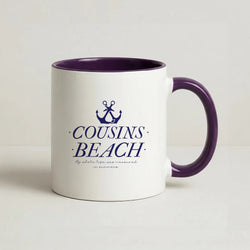 Stripes Cousin Beach Coffee Purple Mug
