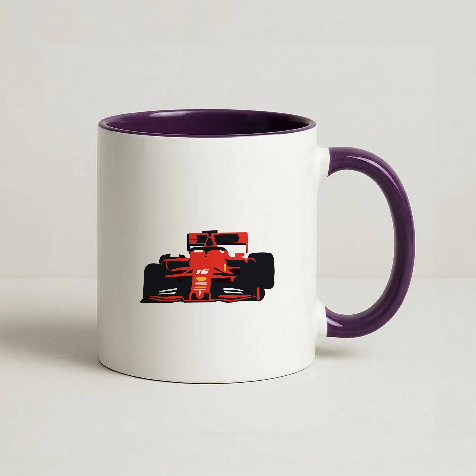 F1 Car  Coffee Purple Mug