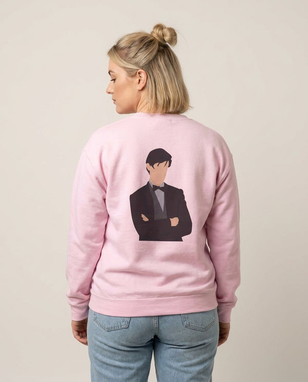 Matt Smith Sweatshirt — Pink Back, worn