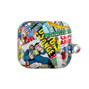 Superhero Comic Comics Pattern AirPods Case 3