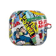 Superhero Comic Comics Pattern AirPods Case 4