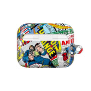 Superhero Comic Comics Pattern AirPods Case 7