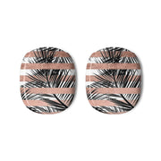 Rose Gold Tropical Palm Leaf Pattern AirPods Max Case 3