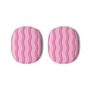 Pink Wavy Stripes Pattern AirPods Max Case 3