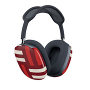 Red And White Geometric Stripes AirPods Max Case 2