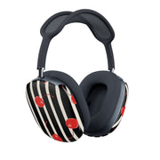 Black And White Stripes With Cherries AirPods Max Case 2