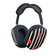 Black And White Stripes With Cherries AirPods Max Case 1