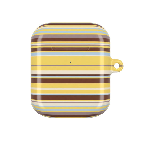 Cocoa Blue Stripe AirPods Case - AirPods 1
