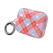 Coral Plaid Starfall AirPods Case 8
