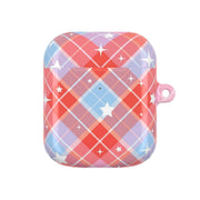 Coral Plaid Starfall AirPods Case 2
