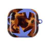 Tortoiseshell Star Scatter - Periwinkle AirPods Case 4