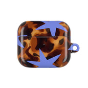 Tortoiseshell Star Scatter - Periwinkle AirPods Case 3