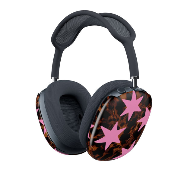 Tortoiseshell Star Scatter - Pink AirPods Max Case