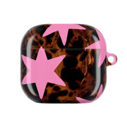 Tortoiseshell Star Scatter - Pink AirPods Case 4