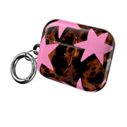 Tortoiseshell Star Scatter - Pink AirPods Case 8