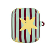 Butter Stars On Stripes AirPods Case 1