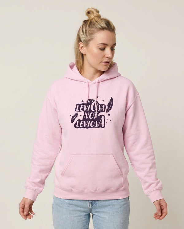 It's Leviosa Hoodie — Pink Front, worn