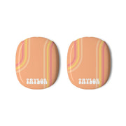 Retro Orange Personalised Name AirPods Max Case 3