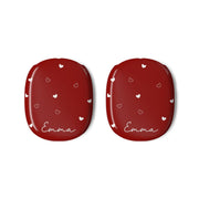 Red Hearts And Outlines Personalised Name AirPods Max Case 3