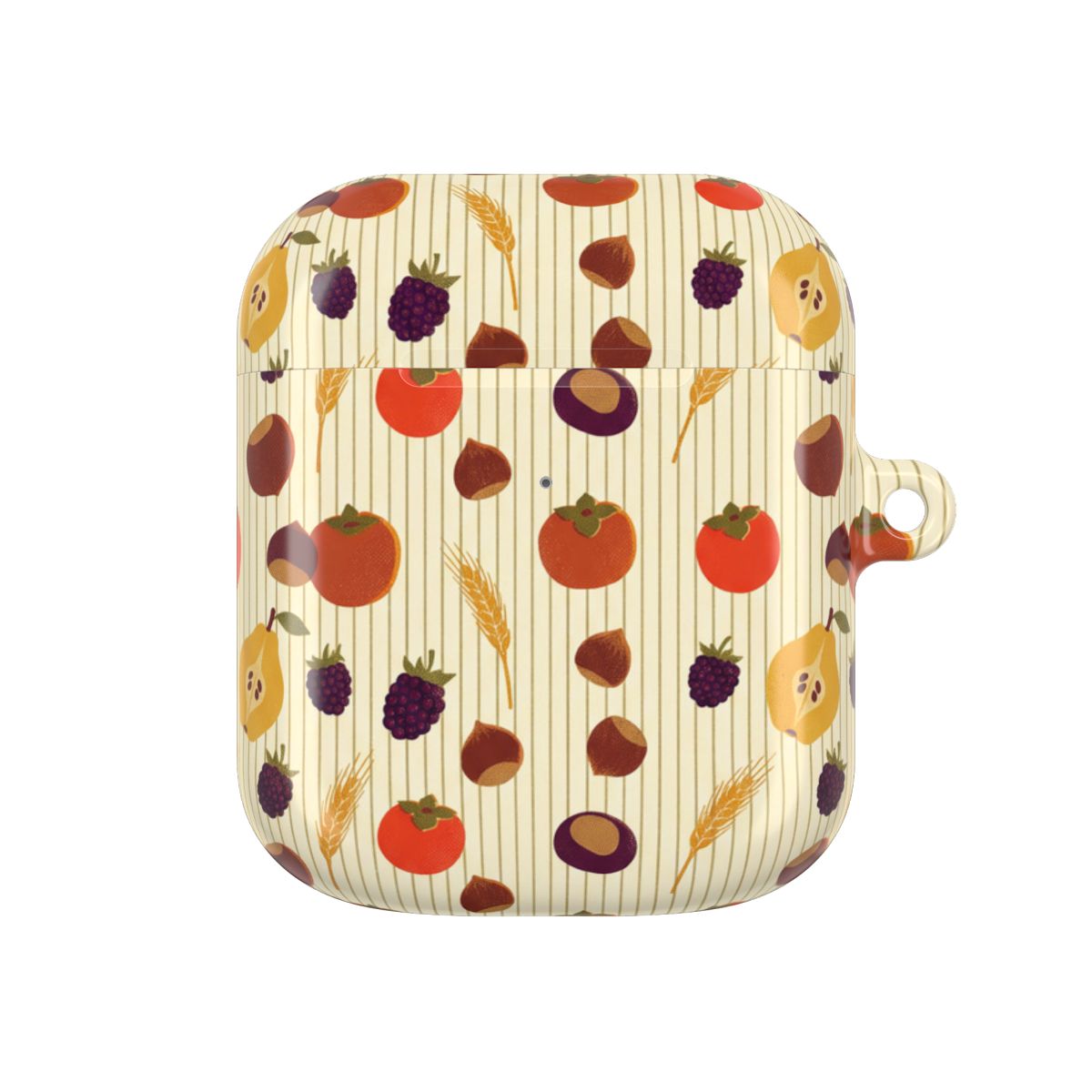 Persimmon Harvest Pattern AirPods Case