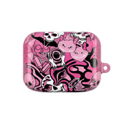 Pink Occult Doodle Collage AirPods Case 5