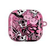 Pink Occult Doodle Collage AirPods Case 4