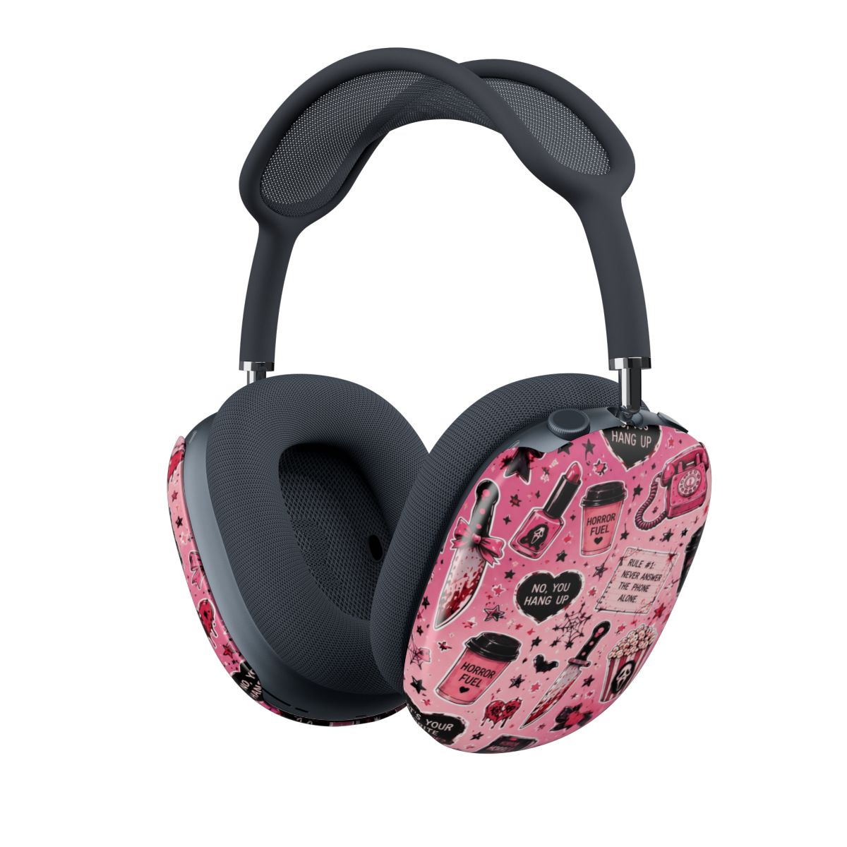 Horror Movie Pink Pattern AirPods Max Case