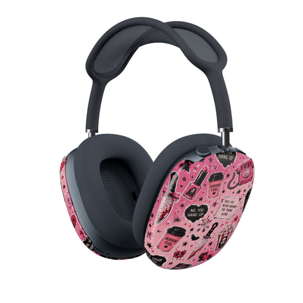 Horror Movie Pink Pattern AirPods Max Case