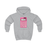 Pink Love Calculator Kids Hoodie 3