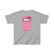 Pink Love Calculator Kids T-Shirt 7
