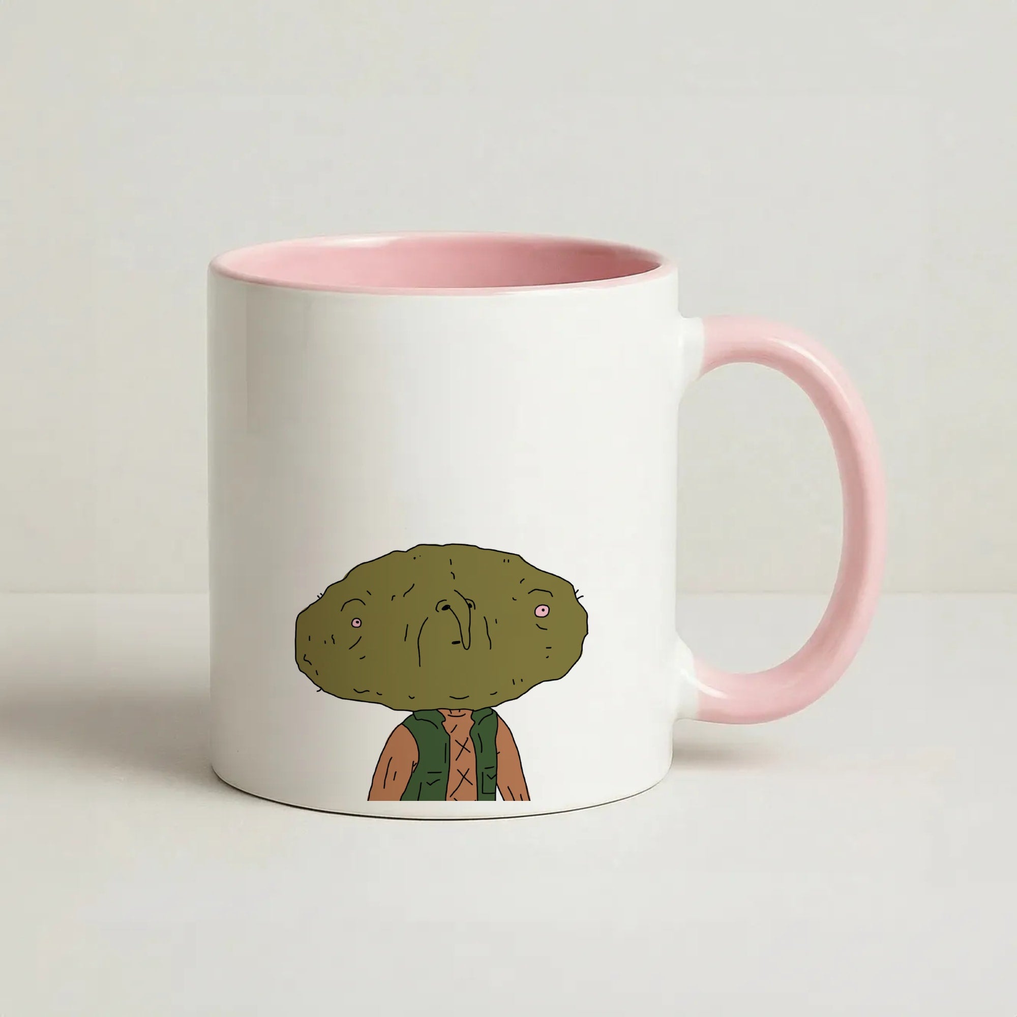 Nugget Man Coffee Pink Mug
