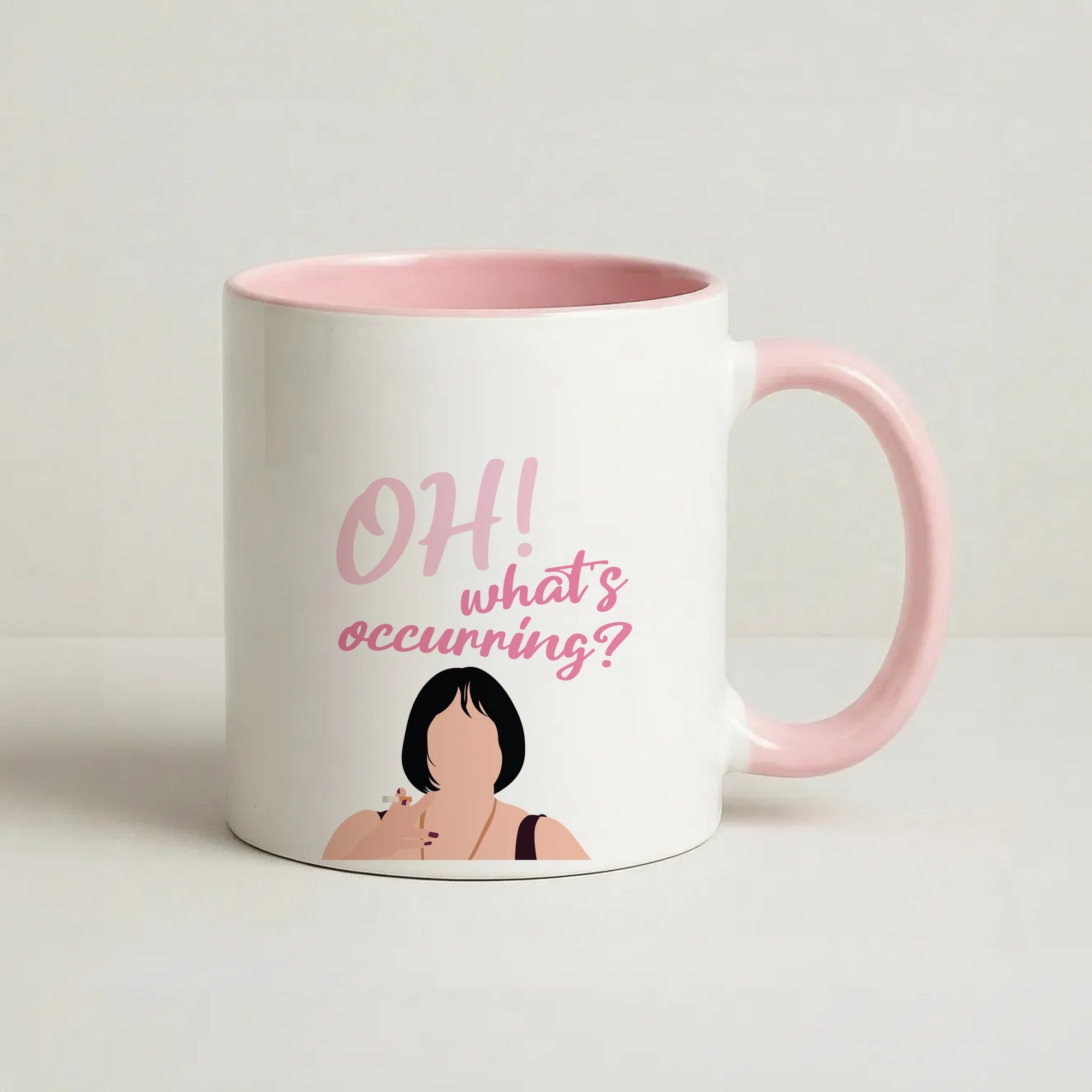 What's Occuring? Coffee Pink Mug