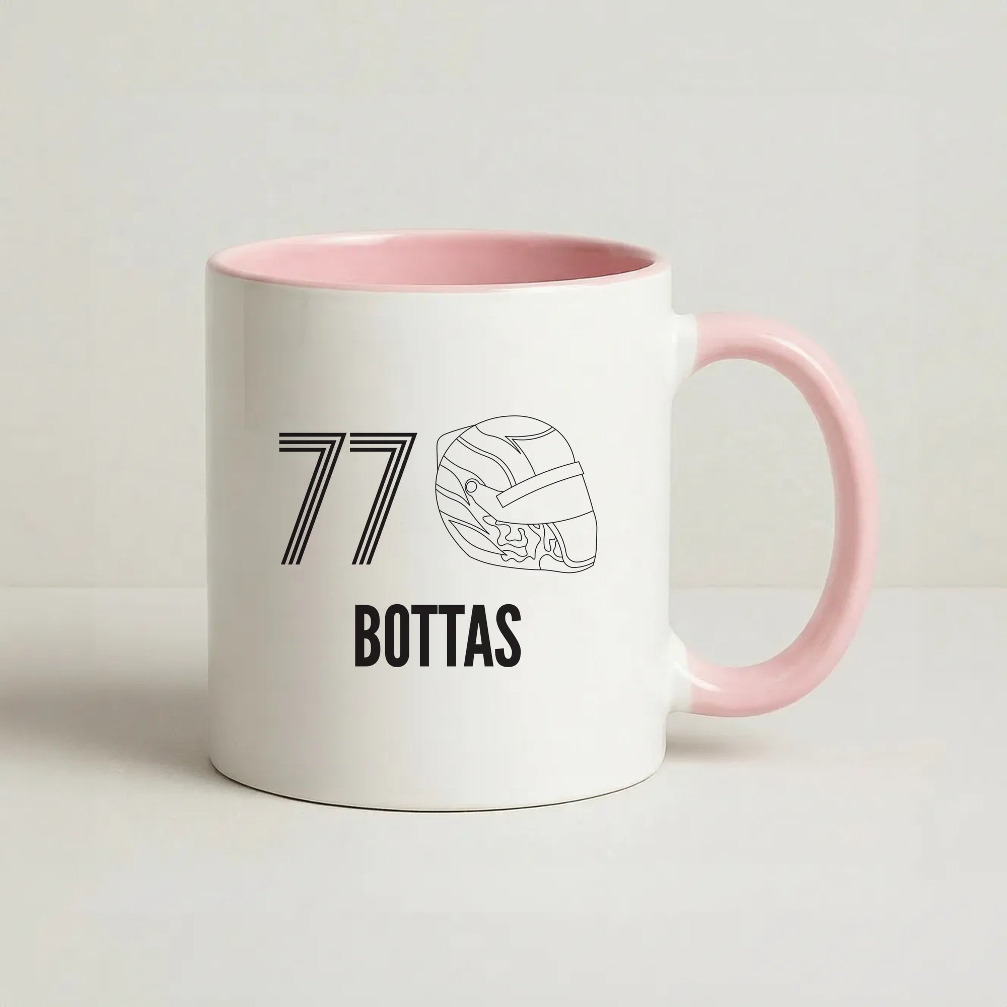 Bottas Helmet 2026 Coffee Pink Mug