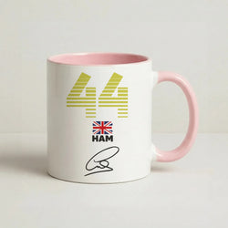 Lewis Hamilton - F1 Coffee Pink Mug