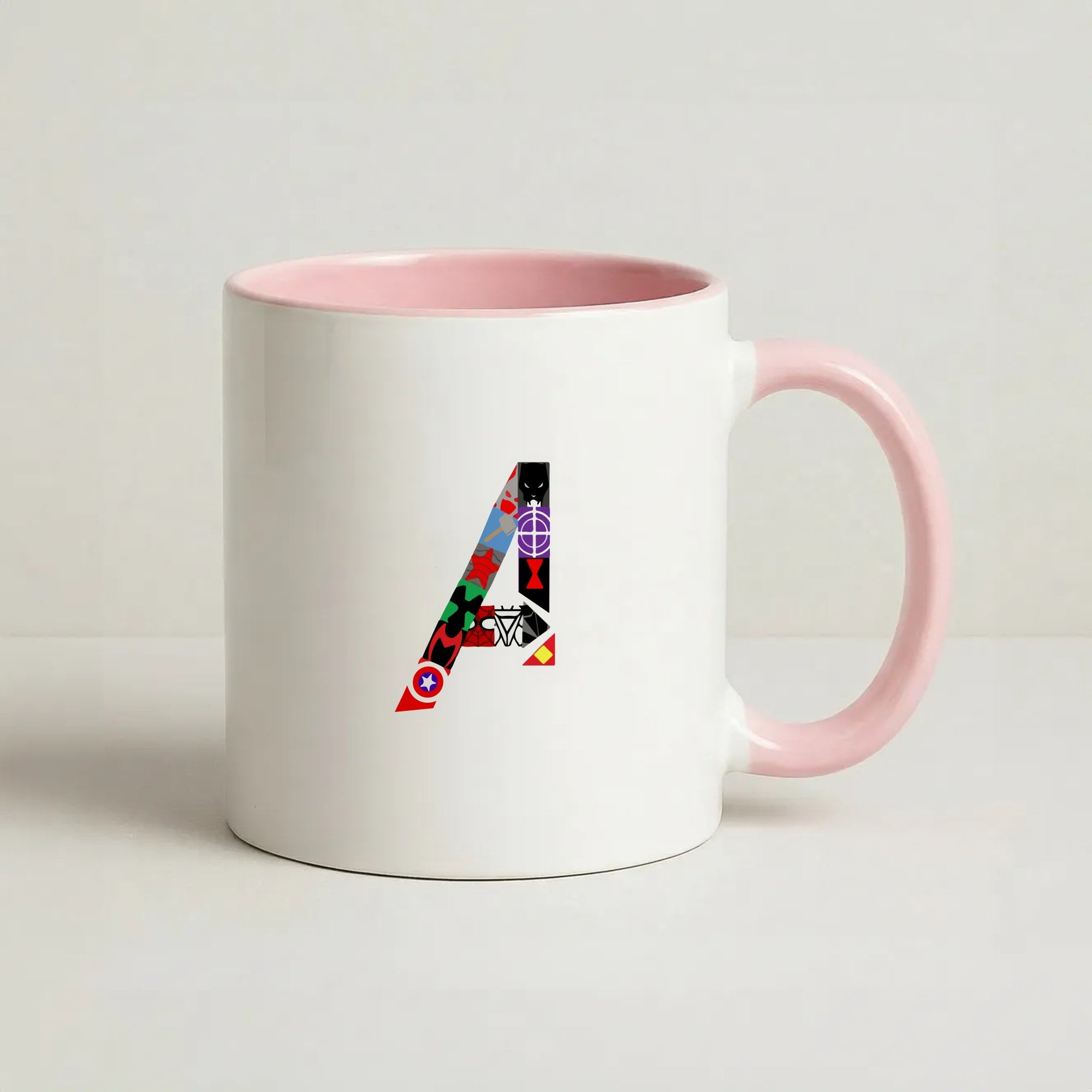 Avengers Logo - Marvel Coffee Pink Mug