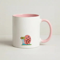 Gary The Snail Coffee Pink Mug