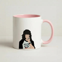 Eddie Munson Hellfire Coffee Pink Mug