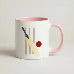 Wickets - Cricket Coffee Pink Mug