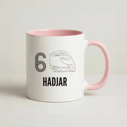 Hadjar Helmet 2026 Coffee Pink Mug
